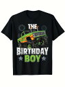 コットンTシャツ200g誕生日C位専用です!炎のモンスタートラック超クール黒T着て誕生日パーティーに行きます/アウトドアで儀式感いっぱい