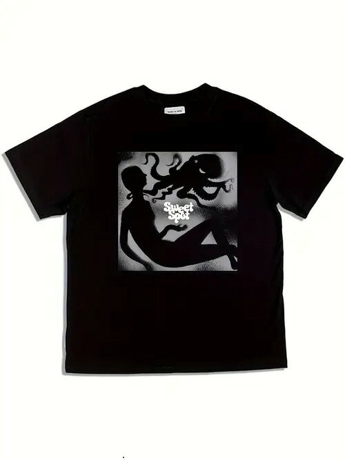 タコと人形200gのコットンTシャツ、「暗黒の神秘です!芸術愛好家+猟奇党必携、展を見て、街に出て着て..