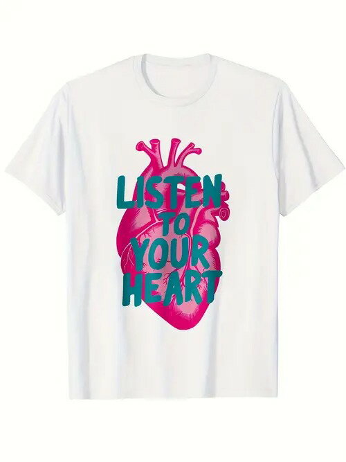 200グラム綿のTシャツは心を書く、癒しの文学的なスタイル！ピンクとブルーの配色、はじけるような癒し感。