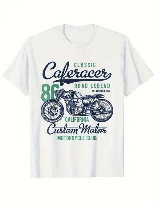 200gコットンTシャツバイカーバッジ、ビンテージバイカースタイル！バイカーやオールドバイクファンのマストアイテム、ライディング/ヴィンテージバザーに着て、クールなフィーリング、エンジン轟音、自由なライディング〜として「ロードレジェンド」を着てください！