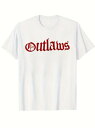 200gコットンTシャツ ゴシックフォント、ハードコアな反逆者スタイル!赤と黒の配色とヴィンテージフォントで、爆発的でミステリアスなオーラを放つ!