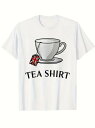 純綿Tシャツ200gティーカップ+文字、英倫茶ファンです!お茶好き、おしゃれな人には欠かせない、日常にも、街にも、「イングリッシュな雰囲気」が引き立ちます。(4)