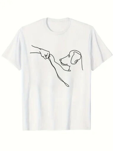 200gの純綿のTシャツは犬を引いて簡単に書いて、文芸は清新です!文芸党、ウンコ取り、日常着、街着、「癒しムード」がいっぱいで、超かわいいです。 200gの純綿のTシャツは犬を引いて簡単に書いて、文芸は清新です!文芸党、ウンコ取り、日常着、街着、「癒しムード」がいっぱいで、超かわいいです。