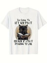コットン200gのTシャツに横柄な黒猫がプリントされ、風変わりで癒し系!猫好き、テリア好きにはたまらない一枚!