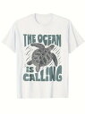 200gのコットンにウミガメがプリントされた、自由で癒し系のTシャツ!海ファンやアート好きにはたまらない一枚。普段着としても目を引くし、雰囲気も抜群!