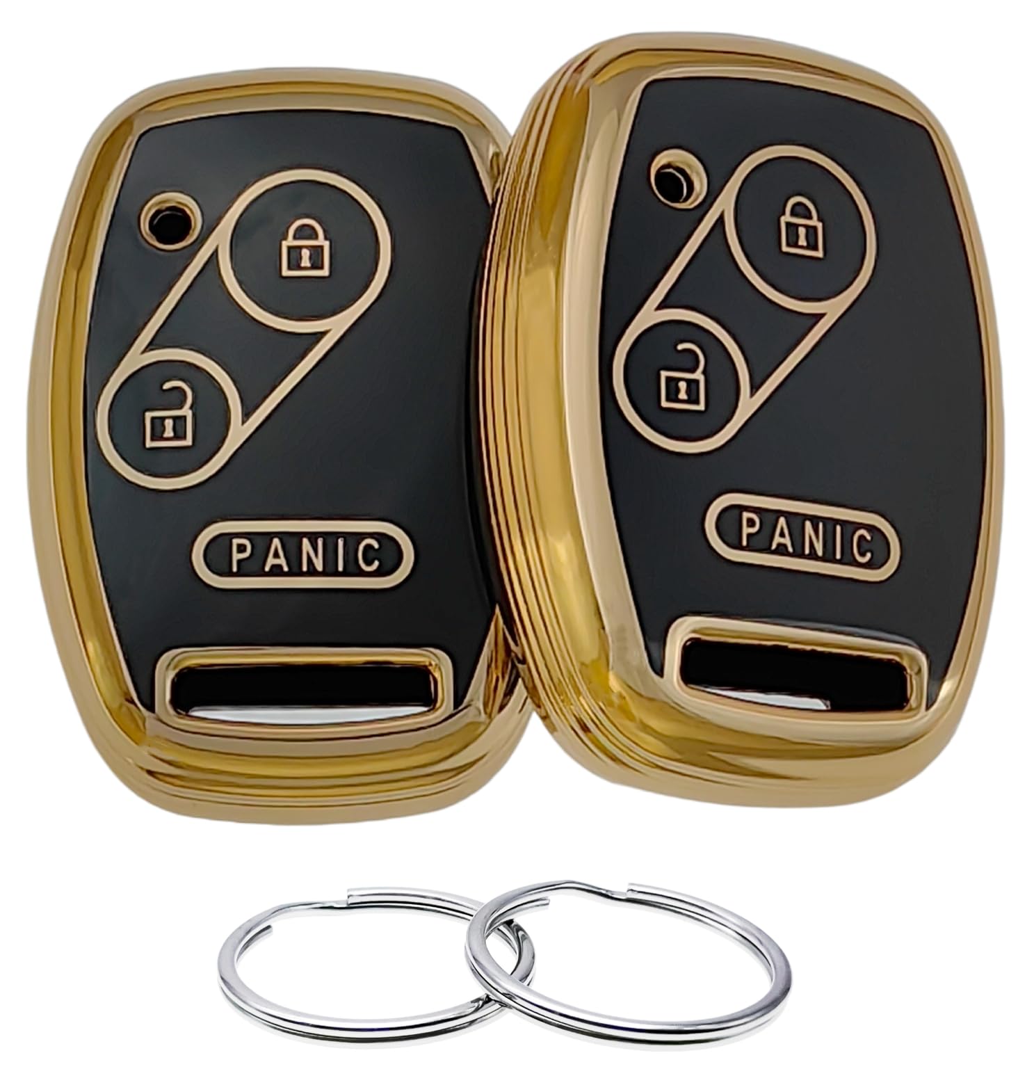 保護TPUキーフォブカバー (3ボタン) 2007-2016 Honda Accord Crosstour CR-V CR-Z Fit Insight MLBHLIK..