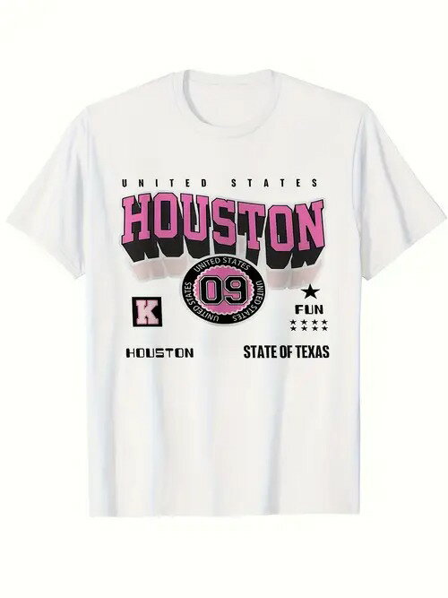 レトロでクールなヒューストンの街並みがプリントされた200gコットンTシャツ!シティ・ファンやアメリカーナ・ファンのマスト・アイテムで、普段着としても超スタイリッシュ。