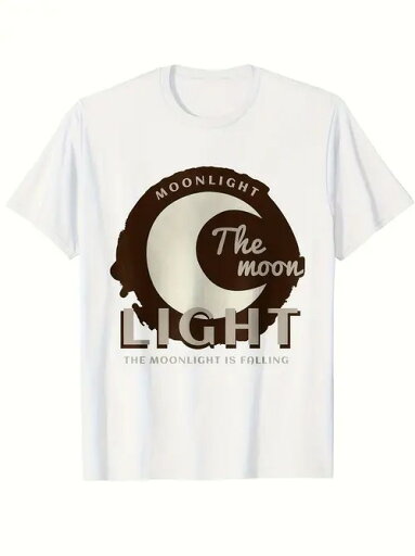 200グラムのコットンTシャツ文芸インクスタイル!若い作家や夜更かし族の必需品で、月夜のデートに着てもいい雰囲気! 200グラムのコットンTシャツ文芸インクスタイル!若い作家や夜更かし族の必需品で、月夜のデートに着てもいい雰囲気!