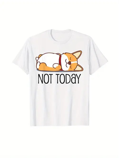 200gコットンTシャツ、ブランコ型コーギー白T＋半身不随の寝たきりコーギー、叩き職人共振！頑張りたく..