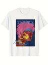200グラム綿Tシャツアートイラスト、星座文芸スタイル!牡牛座、文人が入らなければならない、ピンクの髪のキャラクター+青と紫の背景、まるで星空の下で一人芝居をしているような、星座の引きの感覚が満載です!