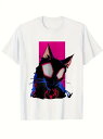 200グラム綿Tシャツトレンドアニメスタイル!スパイダーマンファンは必携の、猫版スパイダーマンをかき集め、まるでマーベルの新しいお気に入りのように、遊び心満載で引っ張ります。