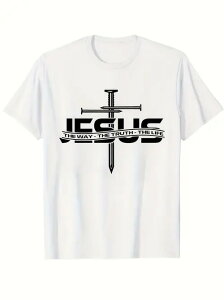 200グラム綿Tシャツ信仰パワースタイル!信者やヒップスターのマストアイテム。十字架+テキストはスピリチュアル・ガイドのようで、あなたに力強さを与えてくれる。