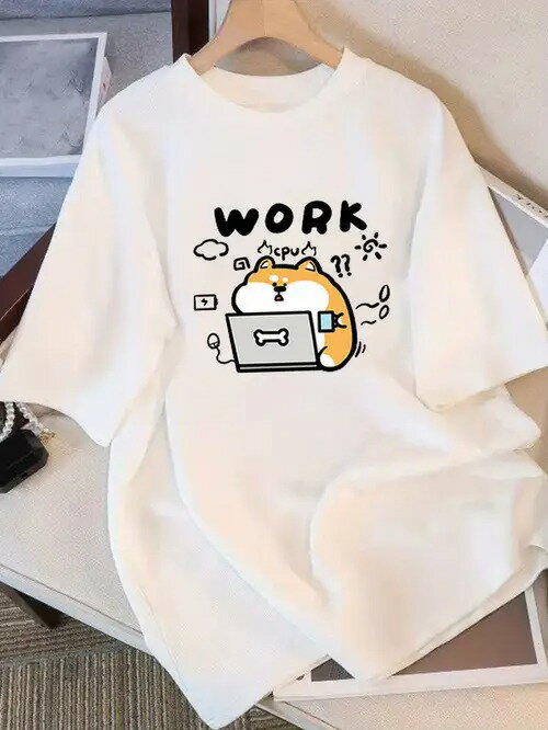 200gは「Wow」の文字を組み合わせて、スタイルが可愛くて、趣味があります。丸首の半袖スタイルに属し..