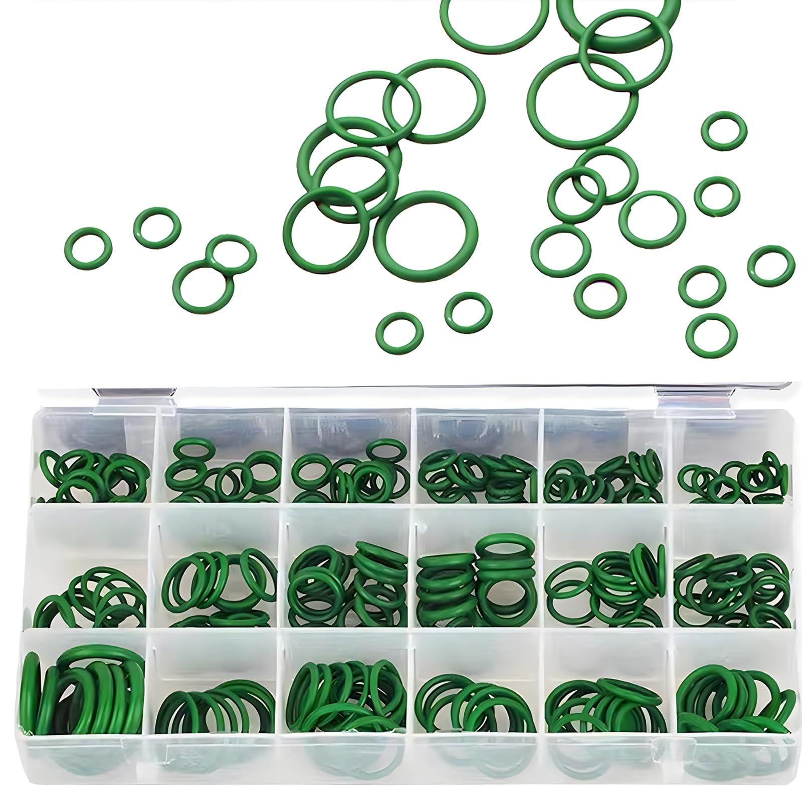 270個 カーエアコンコンプレッサー Oリングゴムシール 防水自動車シール 詰め合わせキット ユニバーサ..