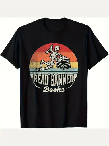 200gの黒半袖Tシャツ、柄のメインボディは本の山にもたれかかる骸骨、背景はグラデーションの夕焼け色、下に文字入り、純綿、着心地がよく通気性がある、ゆったりフィット。 200gの黒半袖Tシャツ、柄のメインボディは本の山にもたれかかる骸骨、背景はグラデーションの夕焼け色、下に文字入り、純綿、着心地がよく通気性がある、ゆったりフィット。