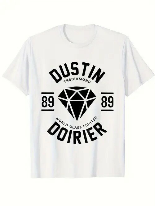 フロントにブラックのテキストとグラフィックを配した200gコットンTシャツ。 中央には黒い菱形のグラフィックがあり、全体的なスタイルはスポーツと戦闘の要素を取り入れている。