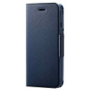 エレコム(ELECOM) iPhone SE (第2世代/第3世代) / 8 / 7 用 ケース 手帳型 レザー 薄型 UltraSlim ネイビー PM-A2...