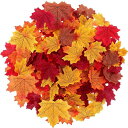 500枚セット 紅葉 造花 10色 もみじ ハロウィン飾り 楓の葉 秋の装飾 パーティー 店舗 イベント 結婚式 リース DIY 撮影小道具 Halloween decoration