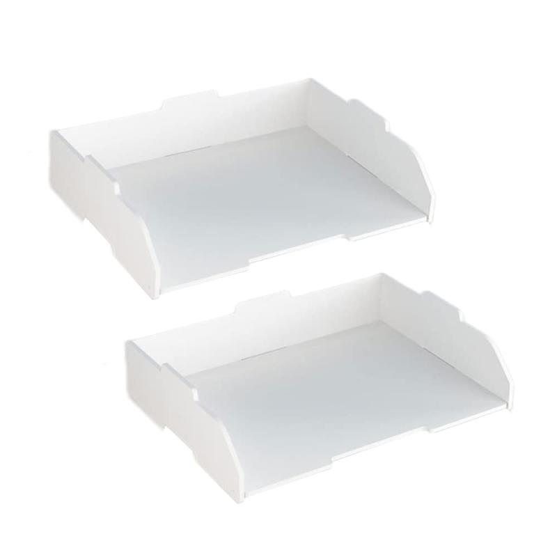 デスクトレー b4 書類トレイ b4レターケース ファイルラック 書類ラック 卓上収納ラック 卓上整理整頓 3段/ 4段 新聞/雑誌/ファイル/フォルダー/書類入れ 文房具 収納 整理整頓 積み重ね可能