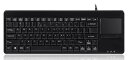 Perixx ペリックス PERIBOARD-515HPLUS キーボード タッチパッド搭載 有線 USBハブ2個付 サイズ:370x138x23mm 19インチラック対応 業務用 US 英語配列キーボード【正規品】(2)