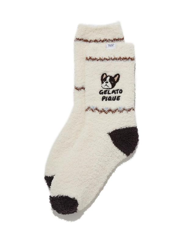 gelato pique(ジェラート ピケ) 【HOMME】パウダーDOG刺繍ソックスPHGS255951メンズ