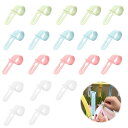 洗濯線 ハンガーフック 物干し竿 防風 ハンガーストッパー プラスチック製 調節可能な固定式防風・ノンスリップ・ウェアペグ 【 25個入り 】 5色 屋内外で使...