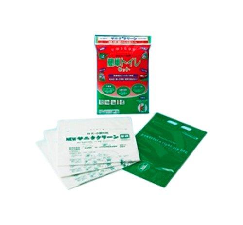 サニタクリーン 防災避難用品 簡単トイレセット (密閉式収納袋付)(3)