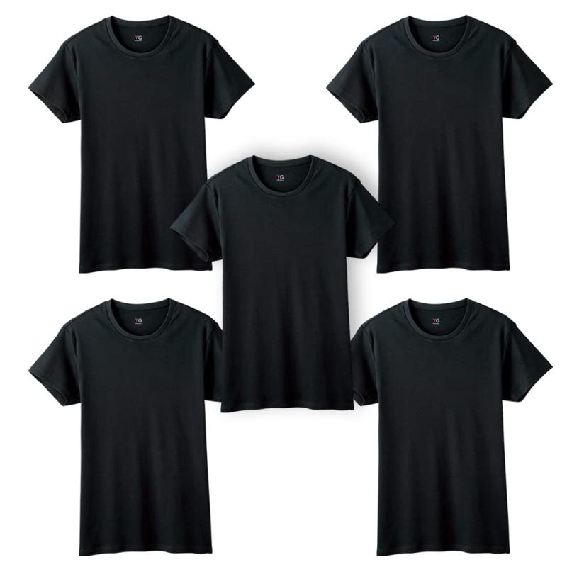 乐天商城 - GUNZE(グンゼ) Tシャツ 5枚組 半袖クルーネック YG 綿100 YV0013V 5枚組メンズ