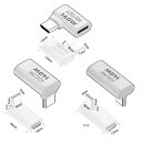 type-c l字 変換 アダプター usb-c l字 左右 曲げ3種類セット PD100W急速充電 40Gbpsデータ転送 8K@60Hz映像出力 延長 ty...