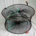 折りたたみ スプリング式 平置き もんどり (入り口3個タイプ) 高さ22cm 直径37cm (MK2)