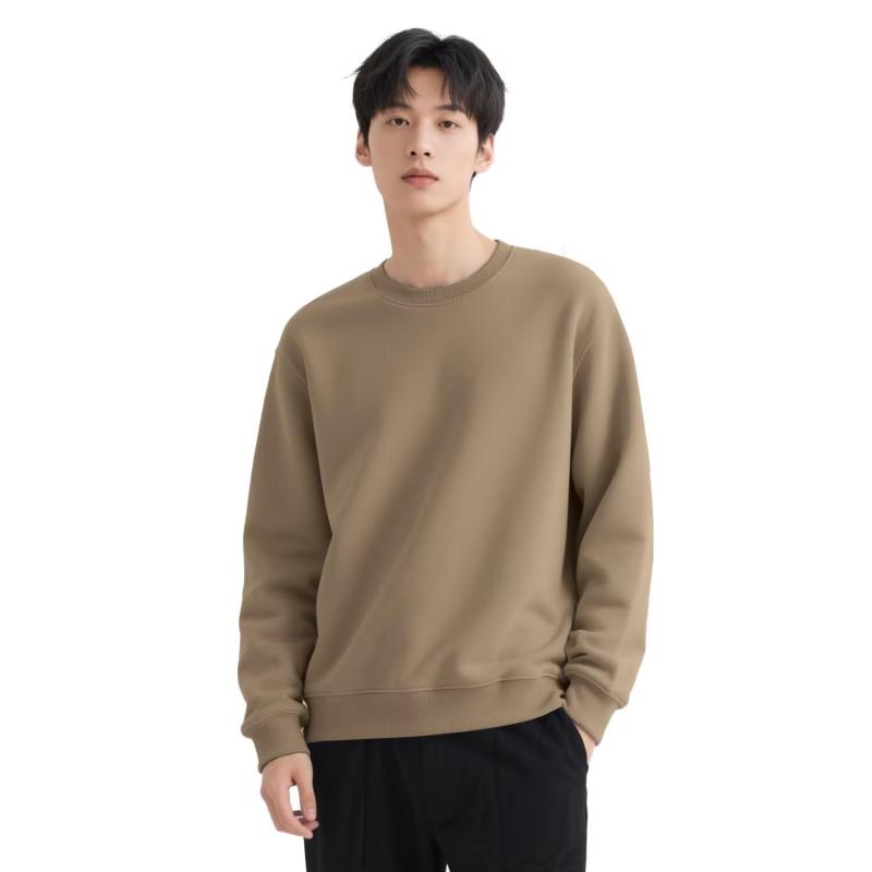 [Sillictor] トレーナー メンズ スウェット ロングスリーブ Tシャツ リブ袖 綿100% ゆったり 丸胴仕様 男女兼用 長袖 スウェットシャツ