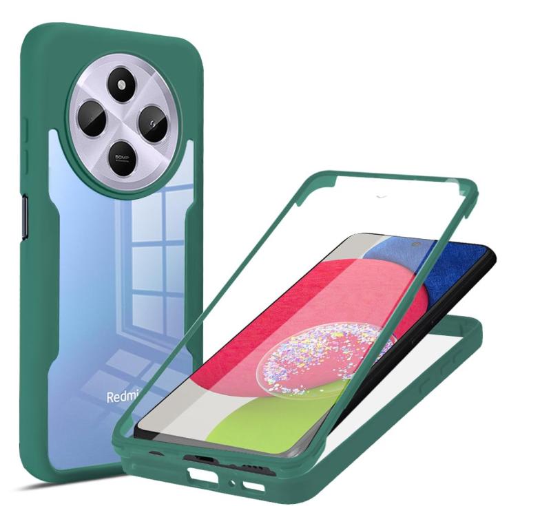 Redmi 14C ケース『AFINER』 360° 全面保護 前後 両面 Redmi 14C カバー  新しい素材 保護フィルム TPU+PC クリア スマホケース フルカバー 軽量 薄型 衝撃吸収 擦り傷防止 着脱簡