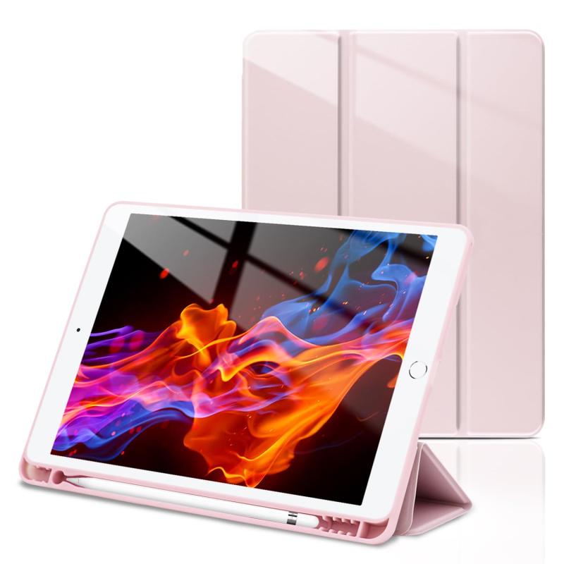 Wonzir iPad 第9世代 ケース iPad 10.2 ケース (2021/2020/2019モデル) ペン収納 スタンド機能 iPad 10.2 インチ 保護カバー 軽量 薄型 シンプル 三つ折りスタンド 全面保護型 傷つけ防止 iPad 第8世