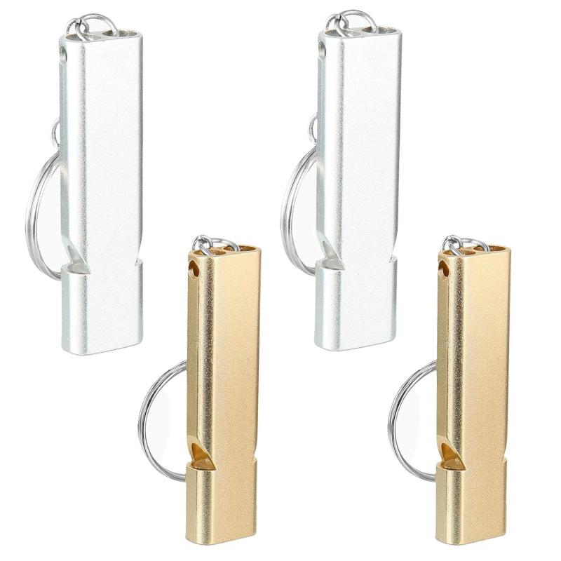 ホイッスル(ゴールド2個+シルバー2個です)ホイッスル 防災 防災 ホイッスル 防災 笛 笛 防災 防災笛 防災ホイッスル 災害 笛 災害用 笛 ホイッスル 防災 大音量 口哨 ふえ ホイッスル ライトのサムネイル