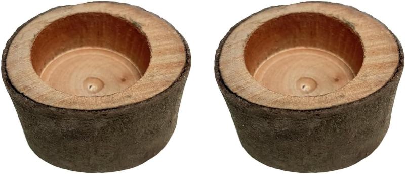 【2個セット】 昆虫ゼリー用エサ皿 16g用ワイドカップ対応 カブト虫 クワガタ虫 飼育木 手作り 日本製