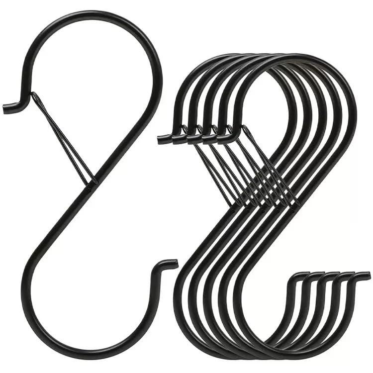 s字 フック 落ちない s字フック (9cm×10pcs) Sカン S形 汎用 Sじ 大 防錆 耐荷重15kg お風呂 キッチン 浴室 小物掛け 吊り下げ 10個セット emuland-store-10877453 emuland サンプル画像2