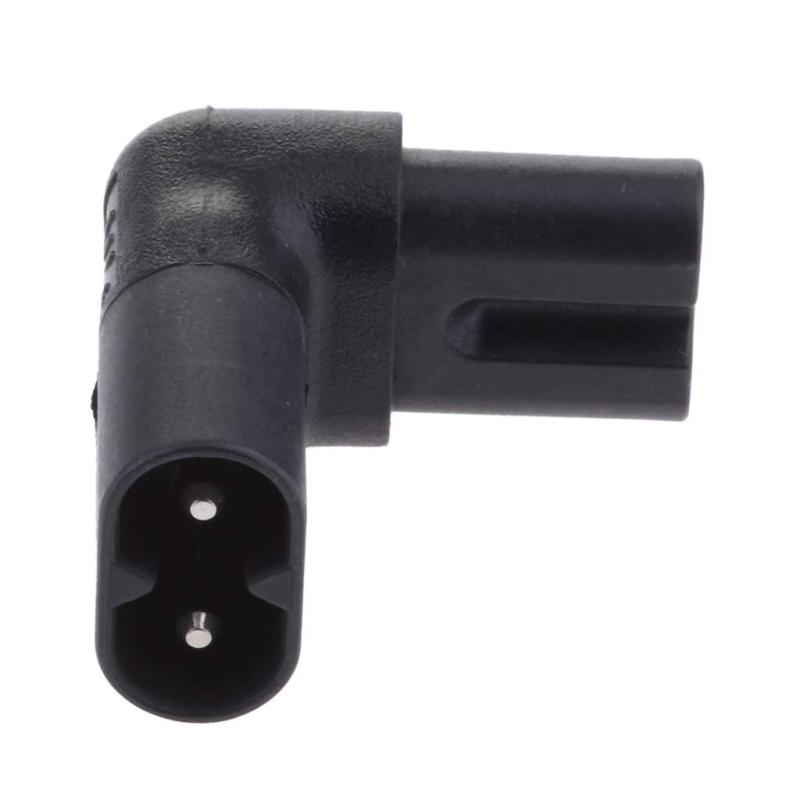 Homyl C8〜C7 90度上下の直角ライト電源アダプター、黒