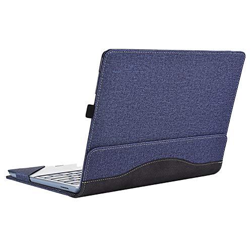 Surface Laptop Go (12.4インチ) ケース/カバー 手帳型 上質 高級PU レザー おしゃれ キャンバス調 サーフェス ラップトップ Go 手帳型タイプ レザー ケース/カバー おしゃれ タブレットケース/カバ