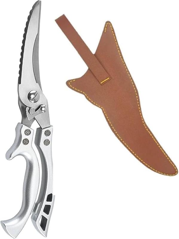 キッチンバサミ ステンレス鋼 錆びない キッチンはさみ 多機能 省力 強力な鶏の骨はさみ 鋭い 分解 洗..