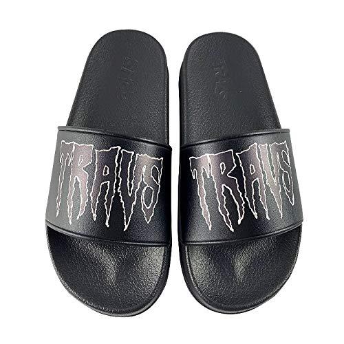 [TRAVS] Rednight black Slide sandals 滑り止め サンダル 黒 スリッパ ブランド デザイン感 男女兼用 ファッション 室内