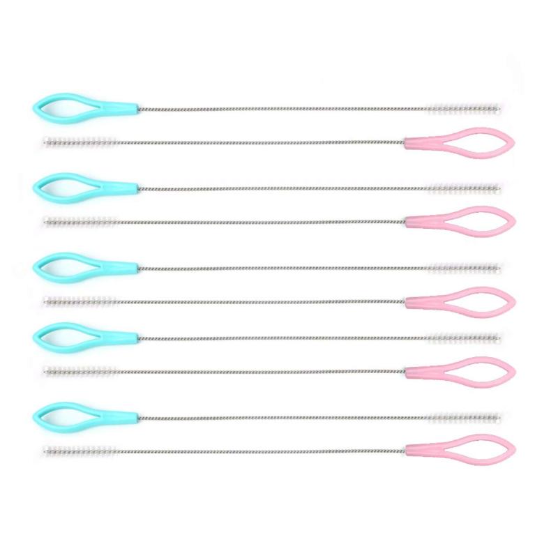 RICISUNG 洗浄用ストローブラシ まめいた ブラシ ステンレス製 195mm 飲用ストロー＆ホース専用 クリー..