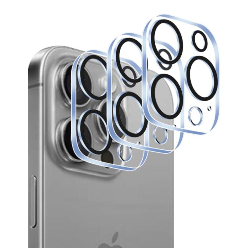 Wigsii 対応 iPhone 16 Plus 用 カメラフィルム 【3枚-日本AGC旭硝子素材製 】 iPhone 16 Plus カメラ保護フィルム 硬度9H 耐衝撃 耐スクラッチ 透過率高 指紋防止 撥水撥油 アイフォン16プラス 対応 レン