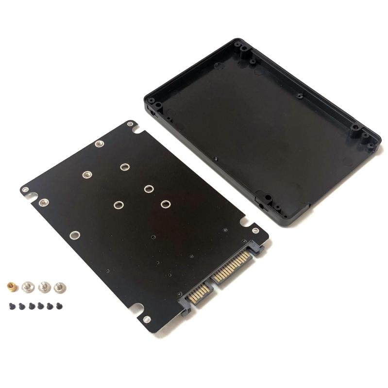 オーディオファン SATA M.2 NGFF SSD mSATA SSD - 2.5インチ ケース付き SATA 3.0 変換 2 in 1 アダプター 100×70mm