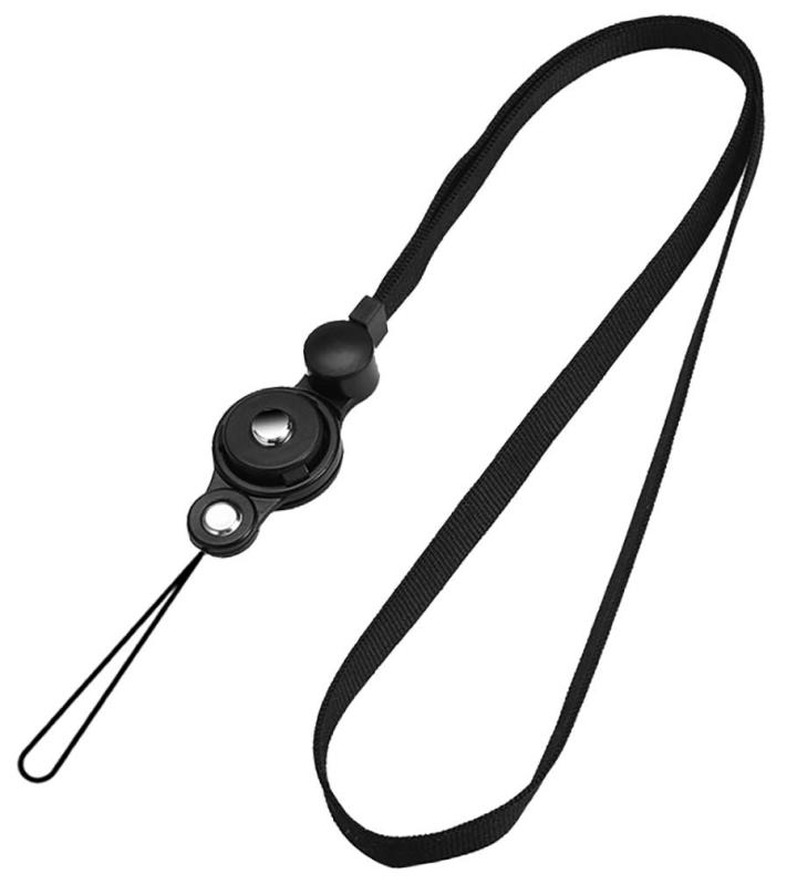 ネクストラップ ストラップ 2WAY 吊下げひも リングストラップ iPhone ストラップ 携帯 ひも 首掛け フィンガーリング 脱着式 ブラック