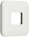 パナソニック(Panasonic) コスモシリーズワイド21 ミニコンセントプレート 取付枠付 ラウンド ホワイト WTF7071W