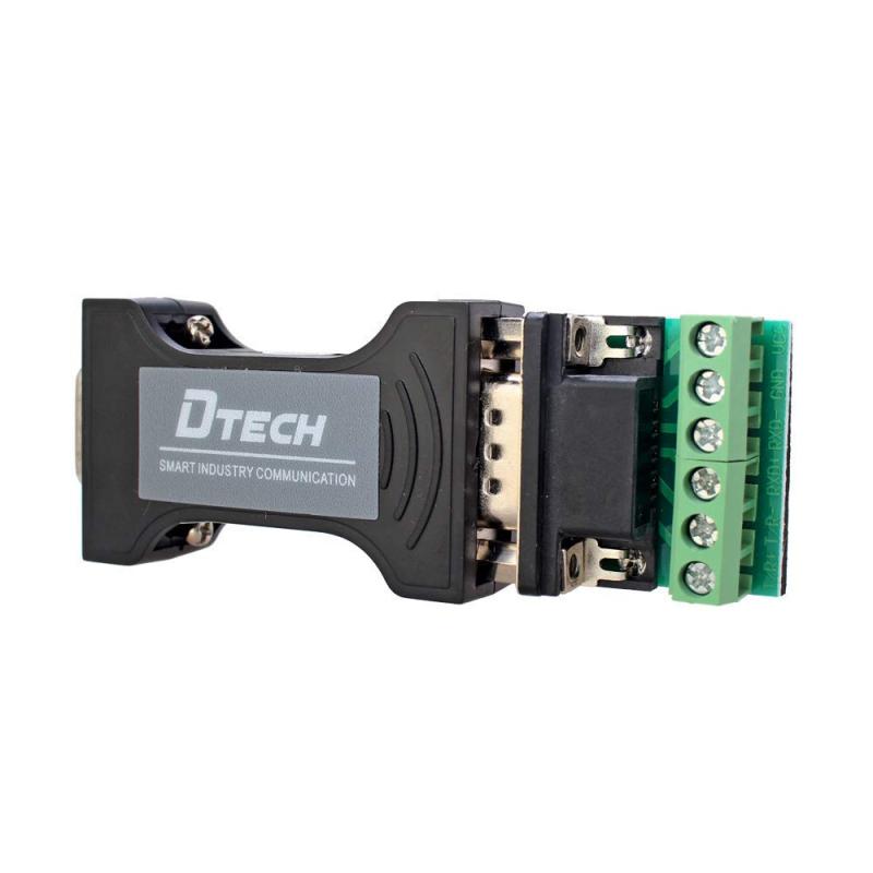 DTECH RS232C to RS485 RS422 変換 コンバーター アダプター Portpower シリアル ポート 給電 RS-232 ⇔ RS-485/RS-422 変換器 データ コンバータ TVS内蔵