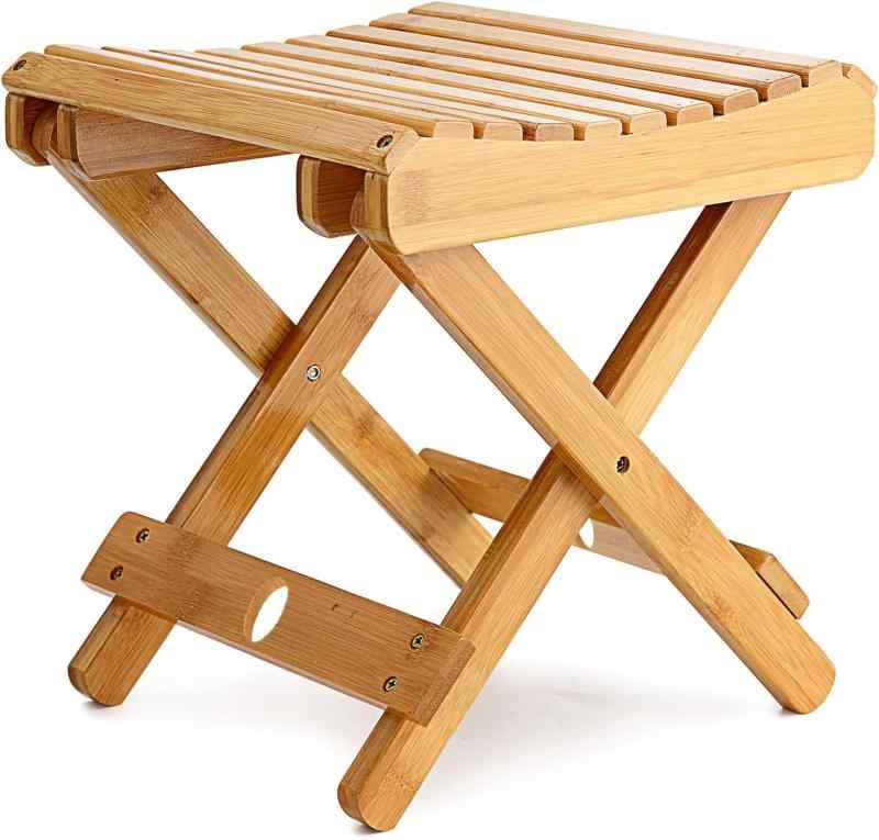 MASTLU 折りたたみチェア 風呂椅子 竹製 風呂 いす 折りたたみ椅子 風呂 いす サウナ 椅子 持ち運びや..