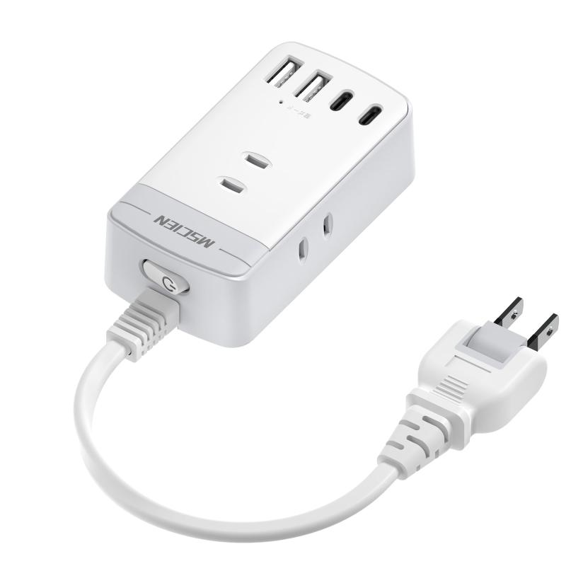 Mscien 延長コード スイッチ付き 電源タップ コンセントタップ