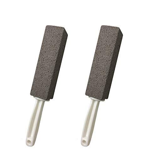 軽石クリーニングストーン ハンドル付き、水垢除去用トイレブラシ、尿石 落とし トイレ掃除 黄ばみとり..