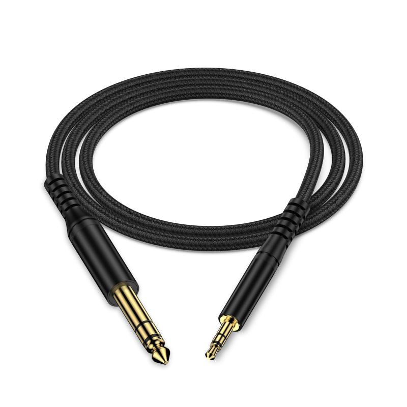 乐天商城 - Viviber 3.5mm オーディオ変換ケーブル 3.5mmミニプラグ to 6.35mm標準プラグ オス-オス ステレオケーブル AUXケーブル 音声ケーブル ステレオミニプラグ ヘッドホン、ホームステレオ、カーステレ